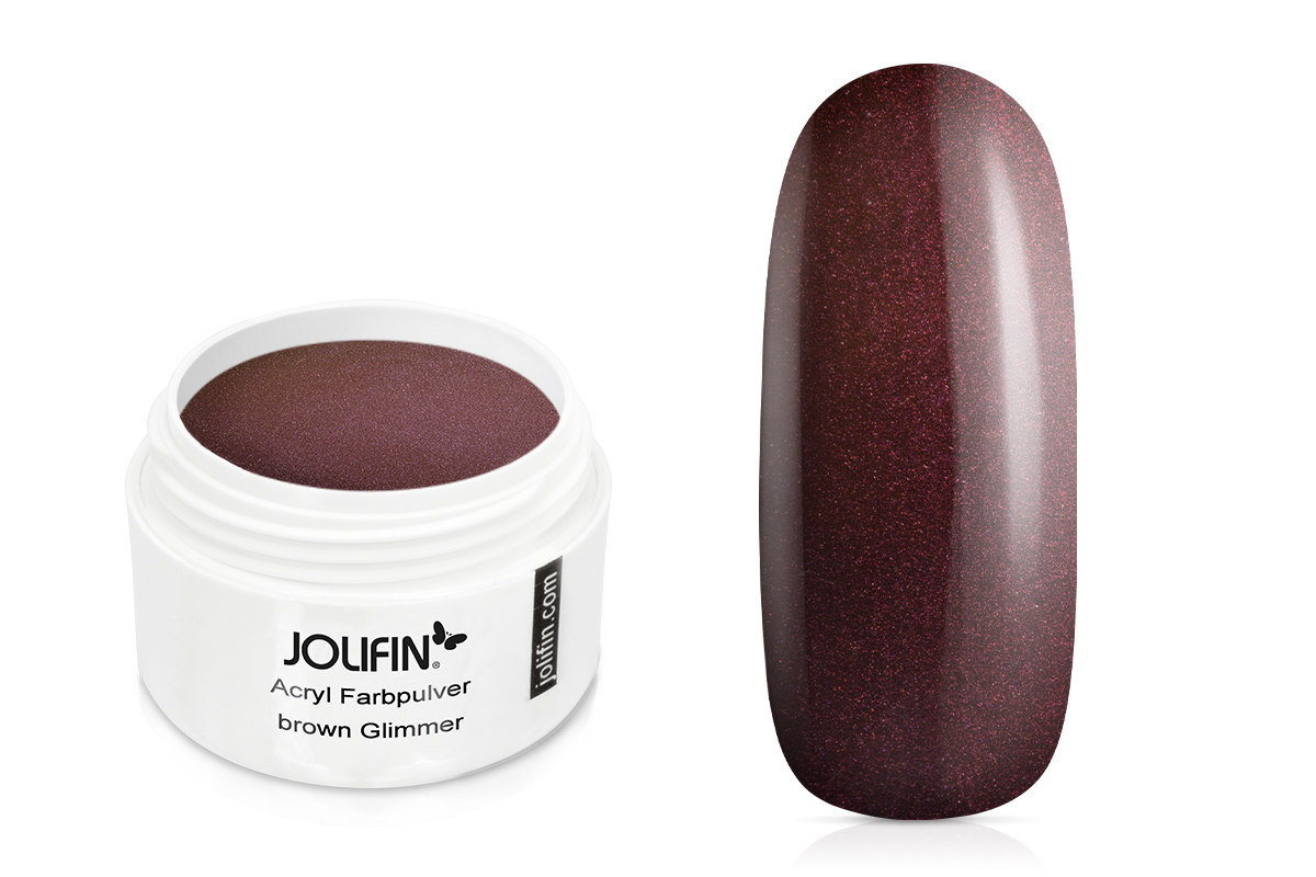 Jolifin Acrylic Colour Powder - brown Glimmer 5g