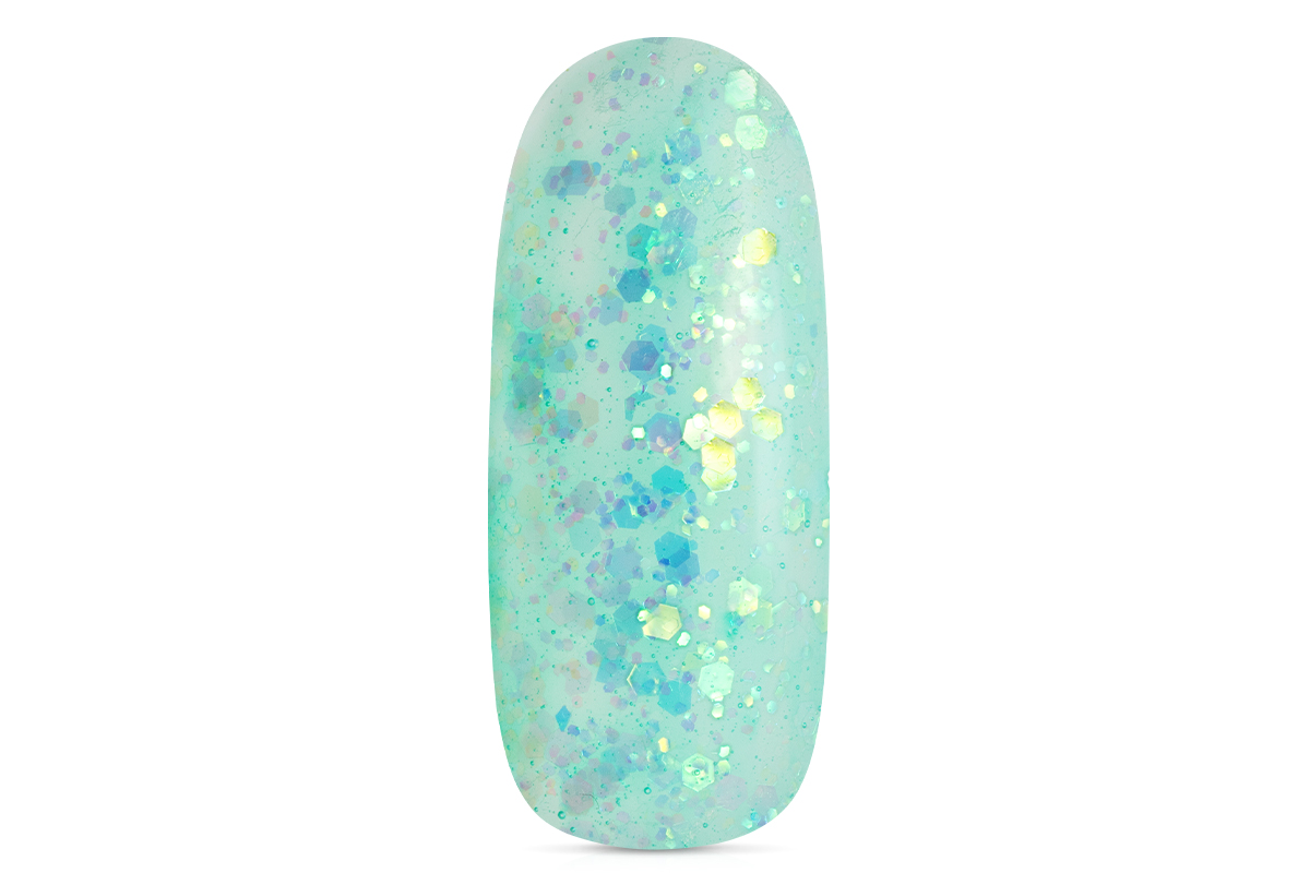 Jolifin LAVENI Shellac - ocean Glitter 10ml