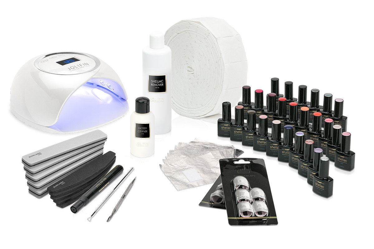 Jolifin LAVENI Shellac Starter Set - XXL - Power Device