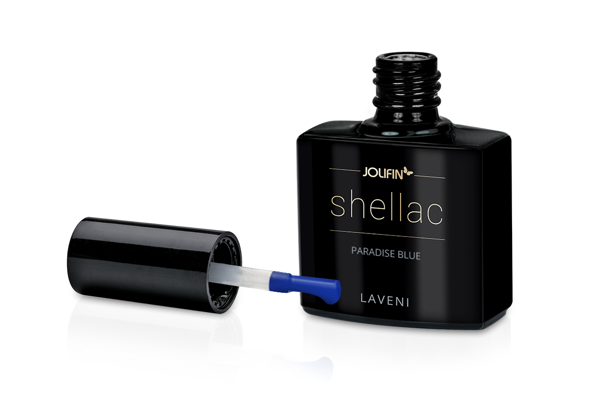 Jolifin LAVENI Shellac - paradise blue 10ml