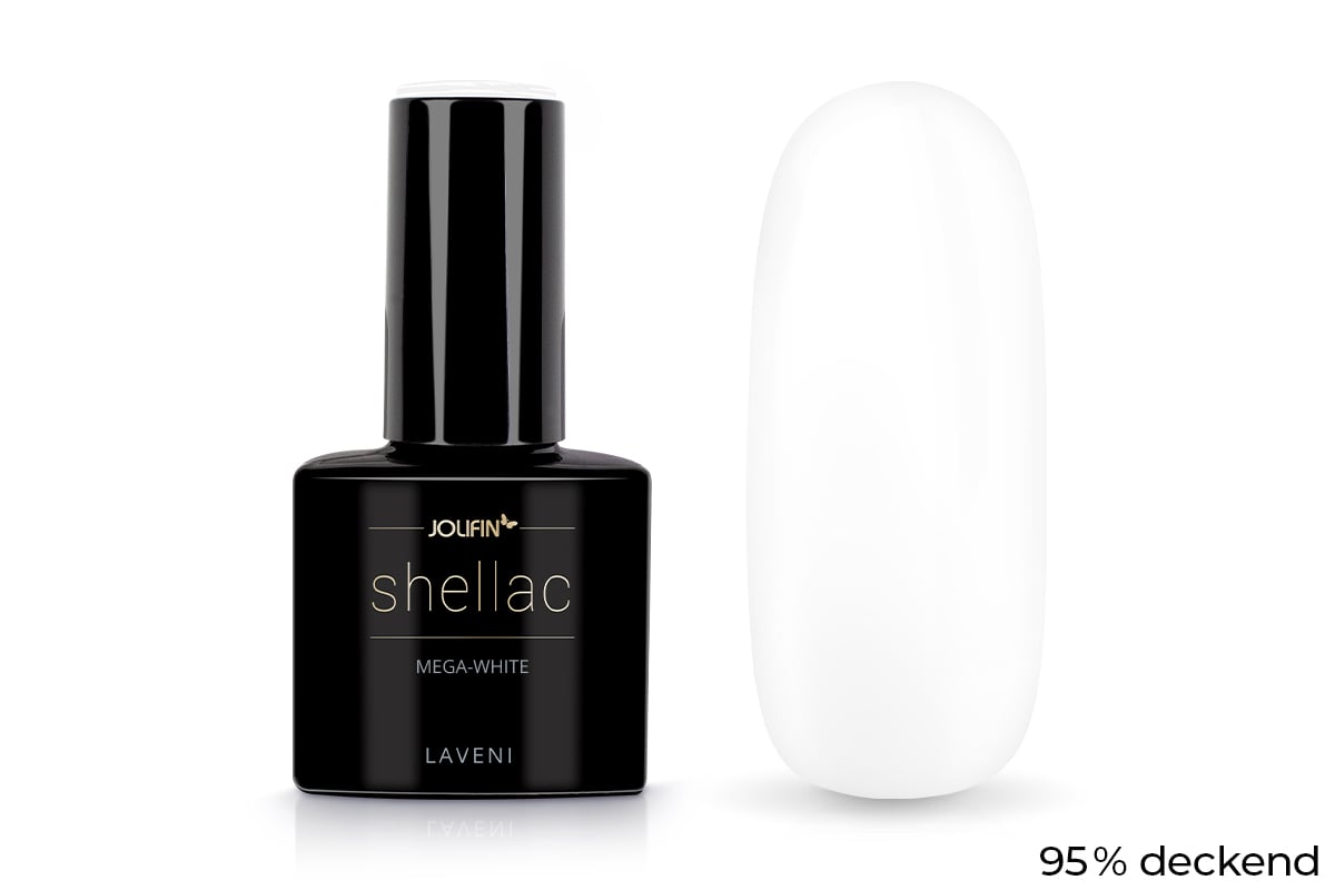 Jolifin LAVENI Shellac - mega-white 10ml