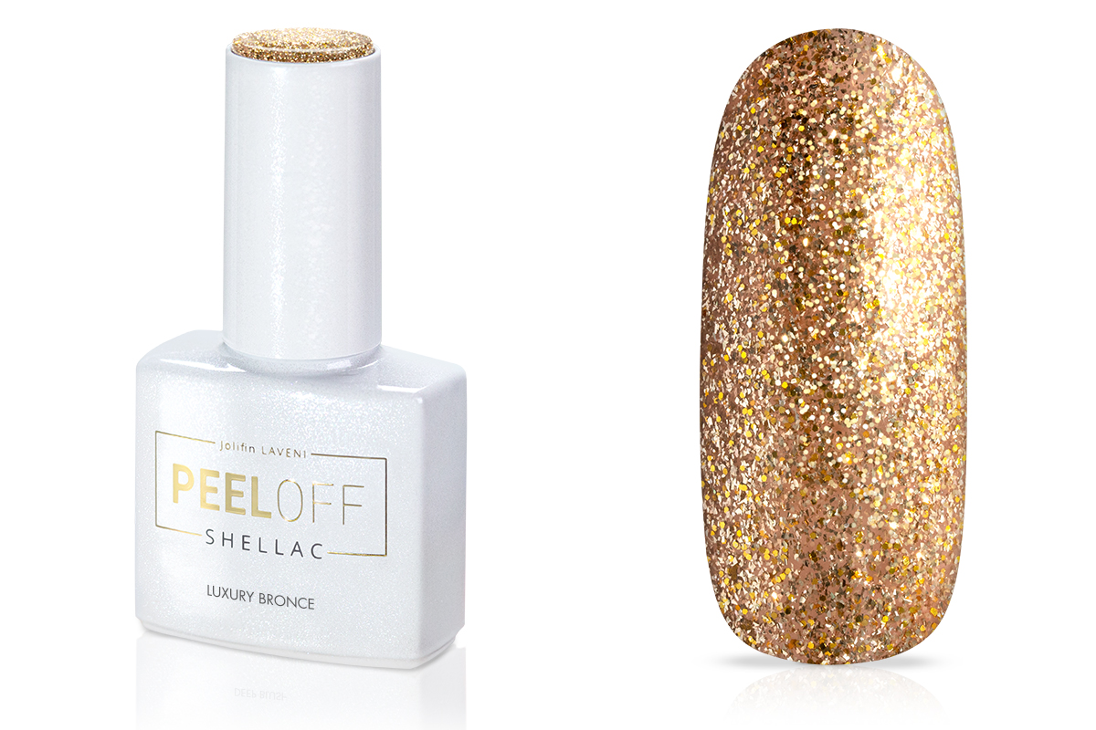 Jolifin LAVENI Shellac PeelOff - luxury bronce 10ml