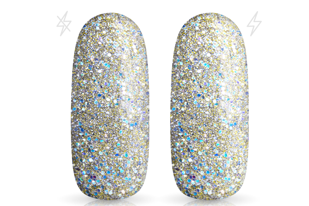 Jolifin LAVENI FlashOn glitter powder - silver moonlight