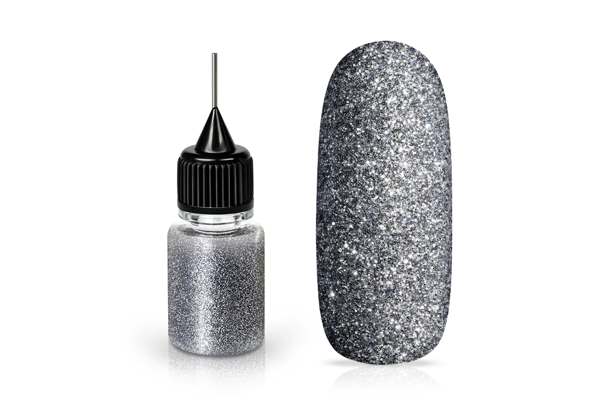 Jolifin LAVENI Diamond Dust - dark silver