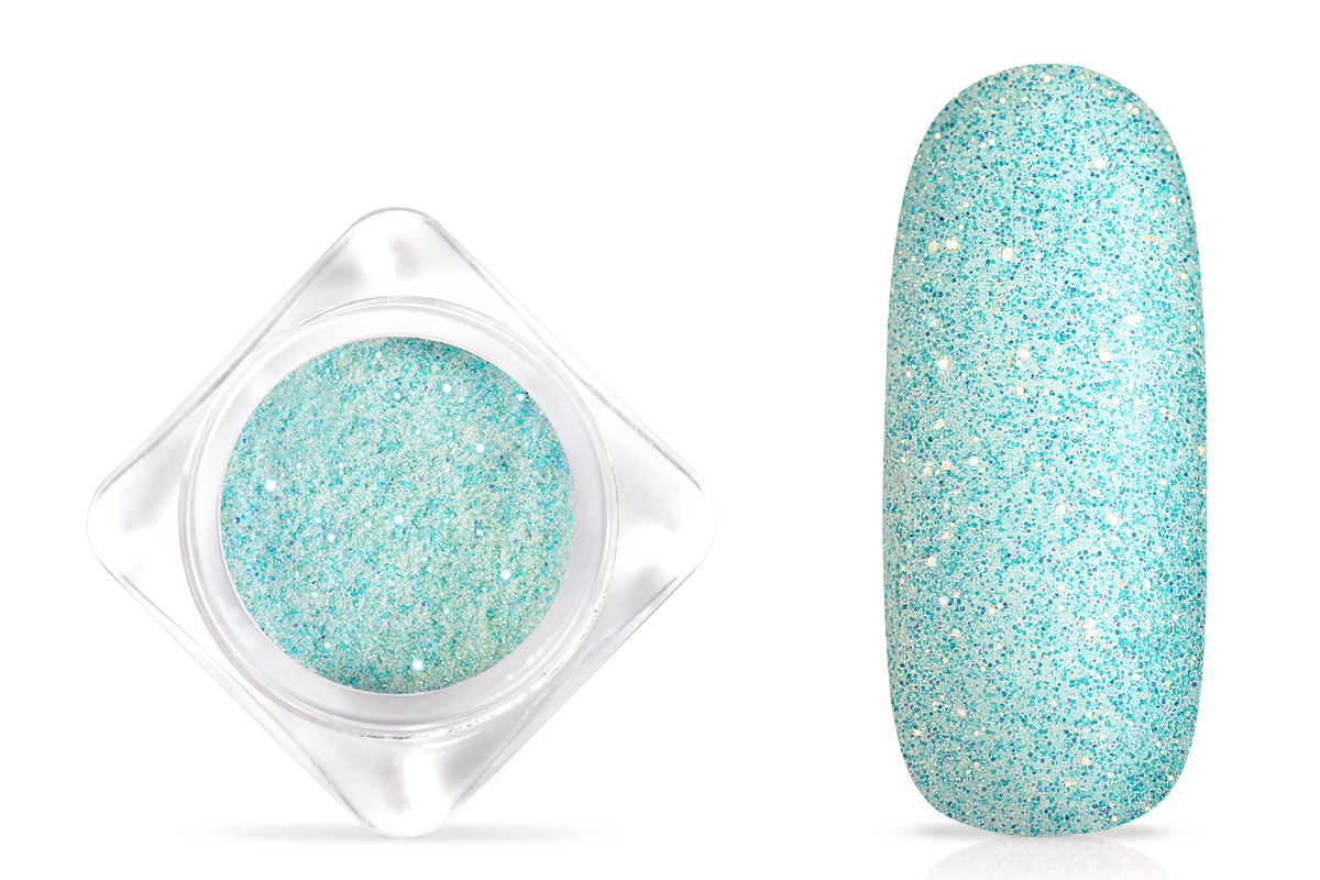 Jolifin Glitterpuder - pastell-smaragd