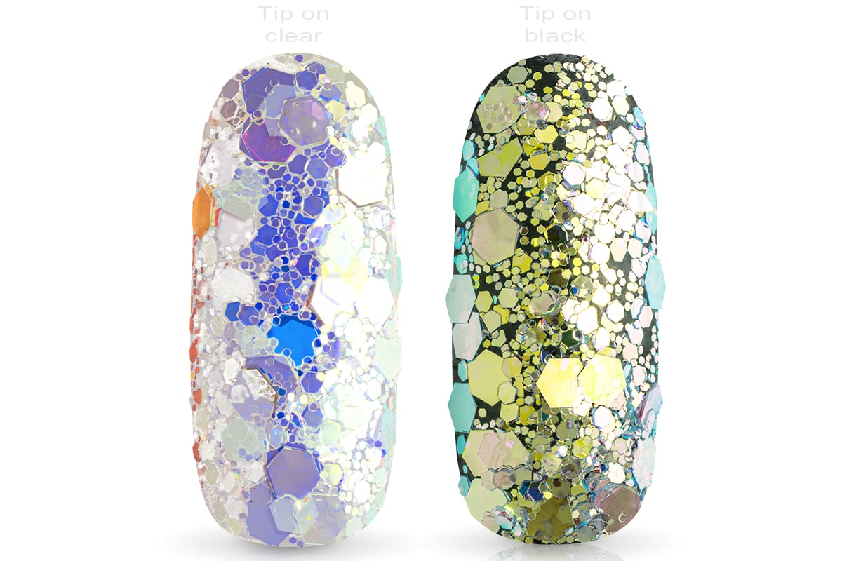 Jolfin Hexagon Glittermix - mermaid white