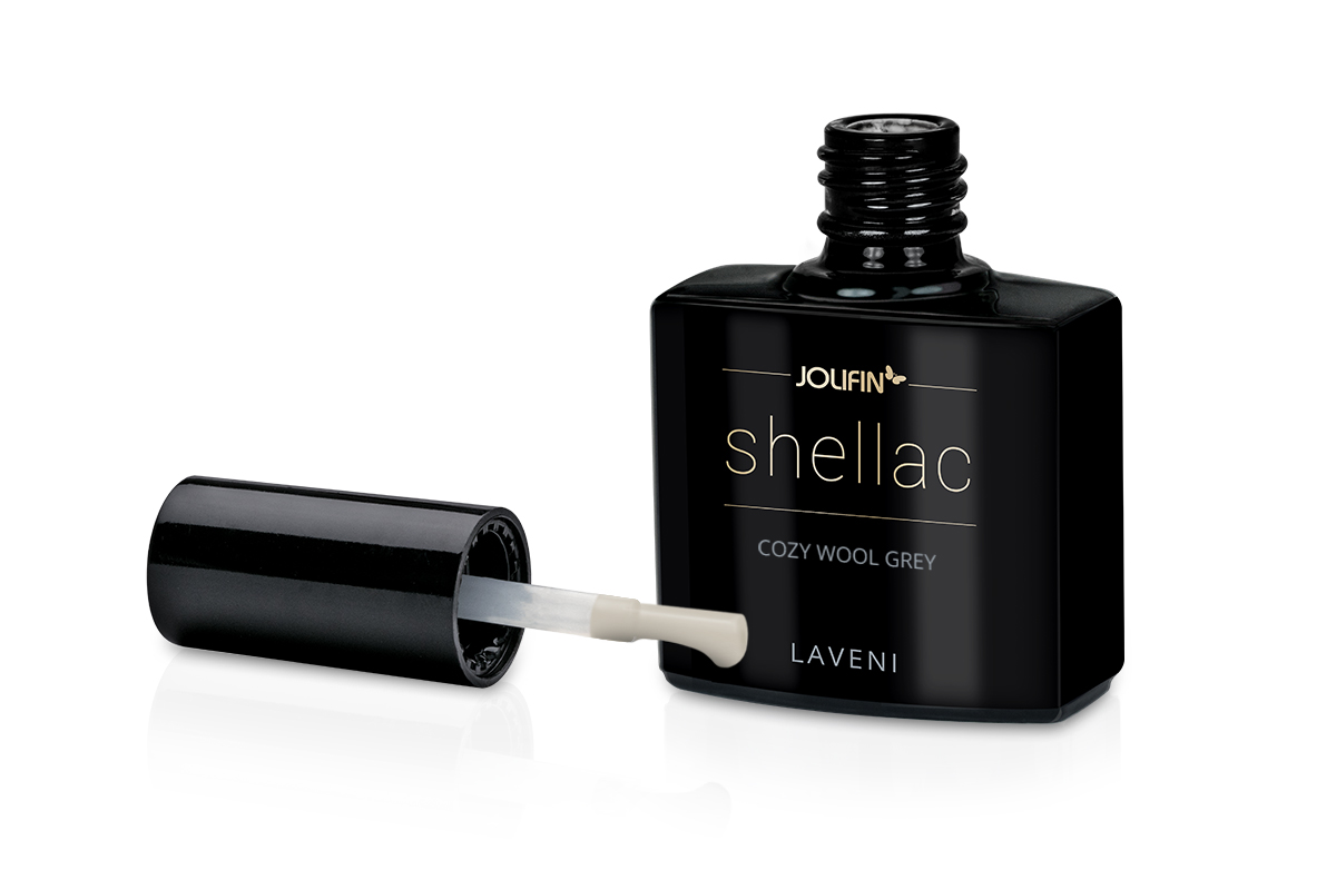 Jolfin LAVENI Shellac - cozy wool grey 10ml