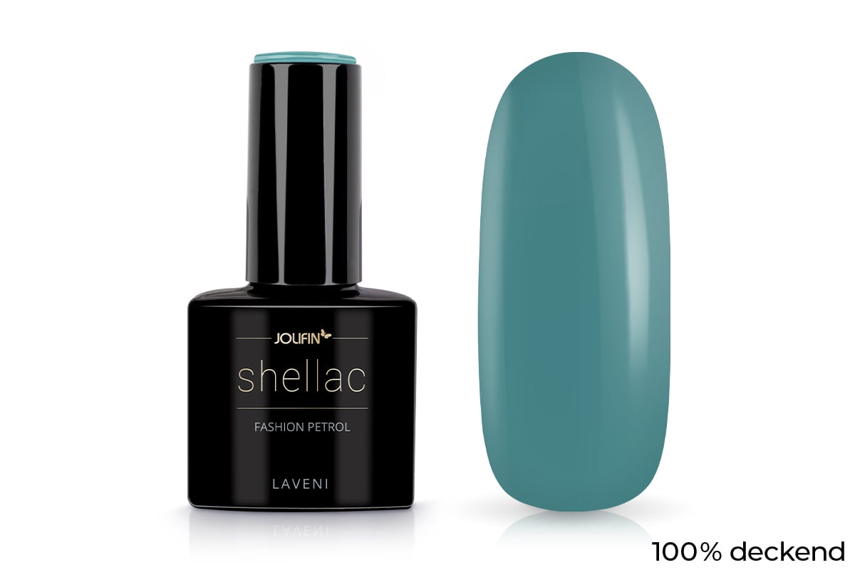 Jolifin LAVENI Shellac - fashion petrol 10ml