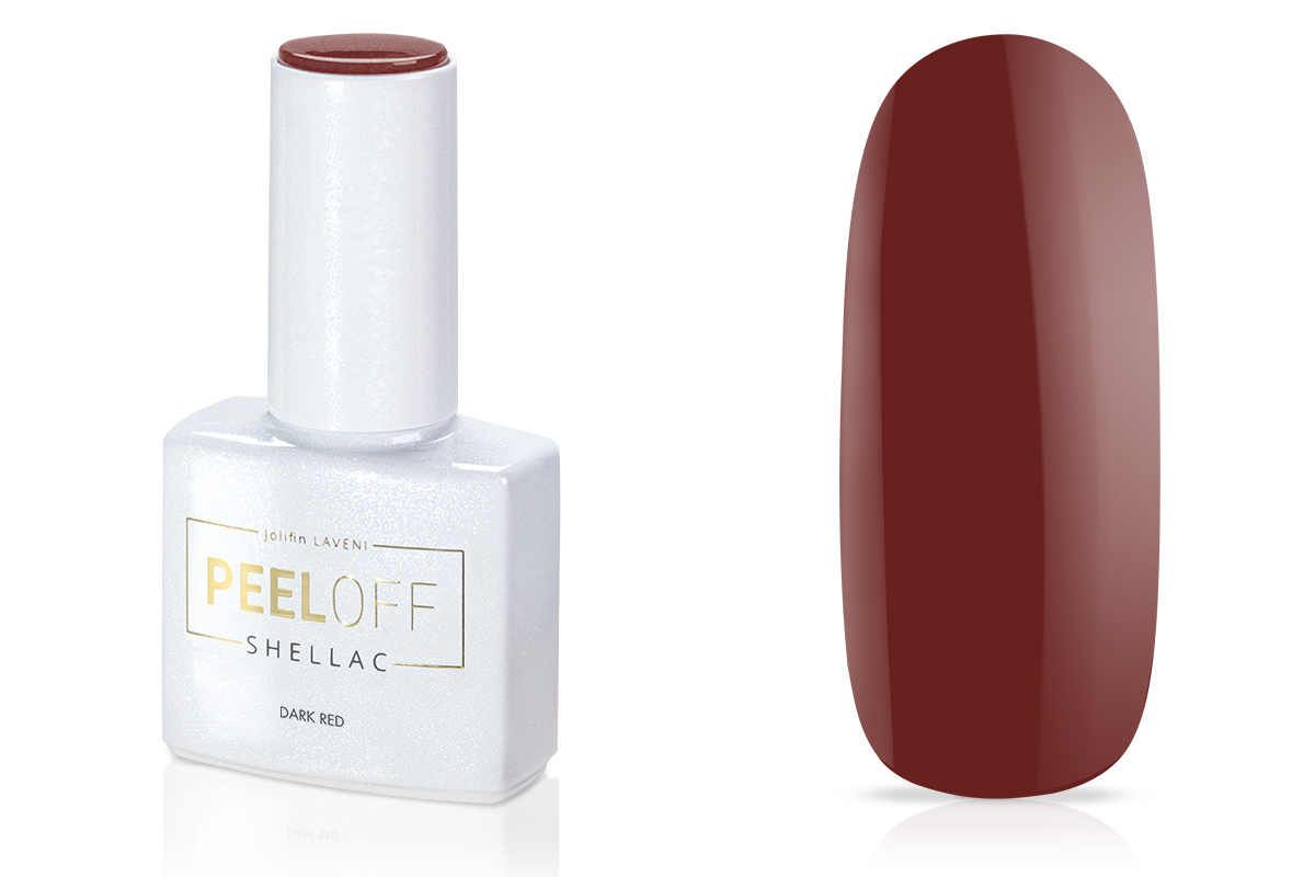 Jolifin LAVENI Shellac PeelOff - dark red 10ml