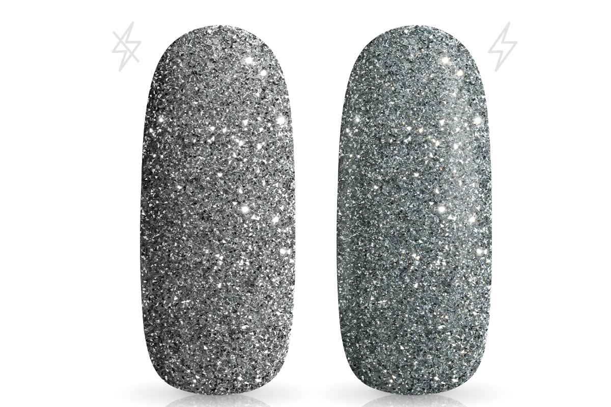 Jolifin LAVENI FlashOn glitter powder - silver star