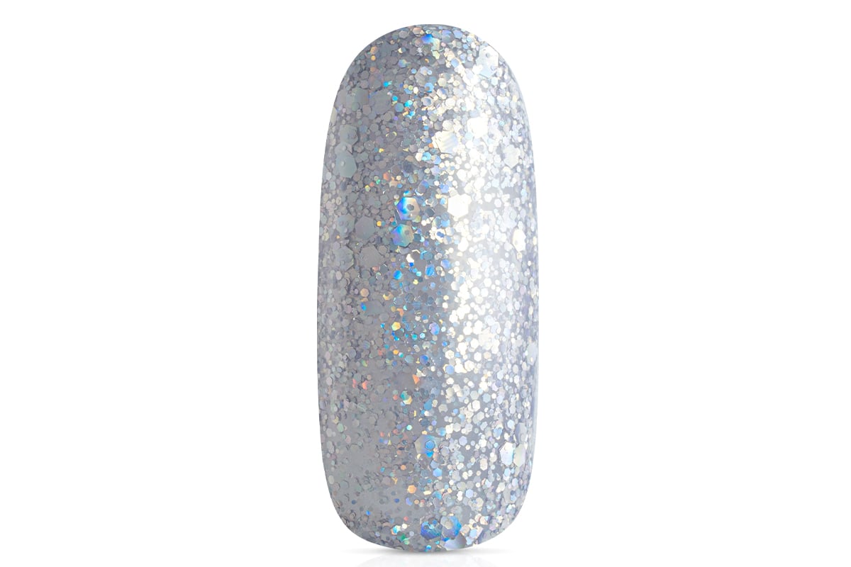 Jolifin LAVENI Shellac - magic silver Glitter 10ml