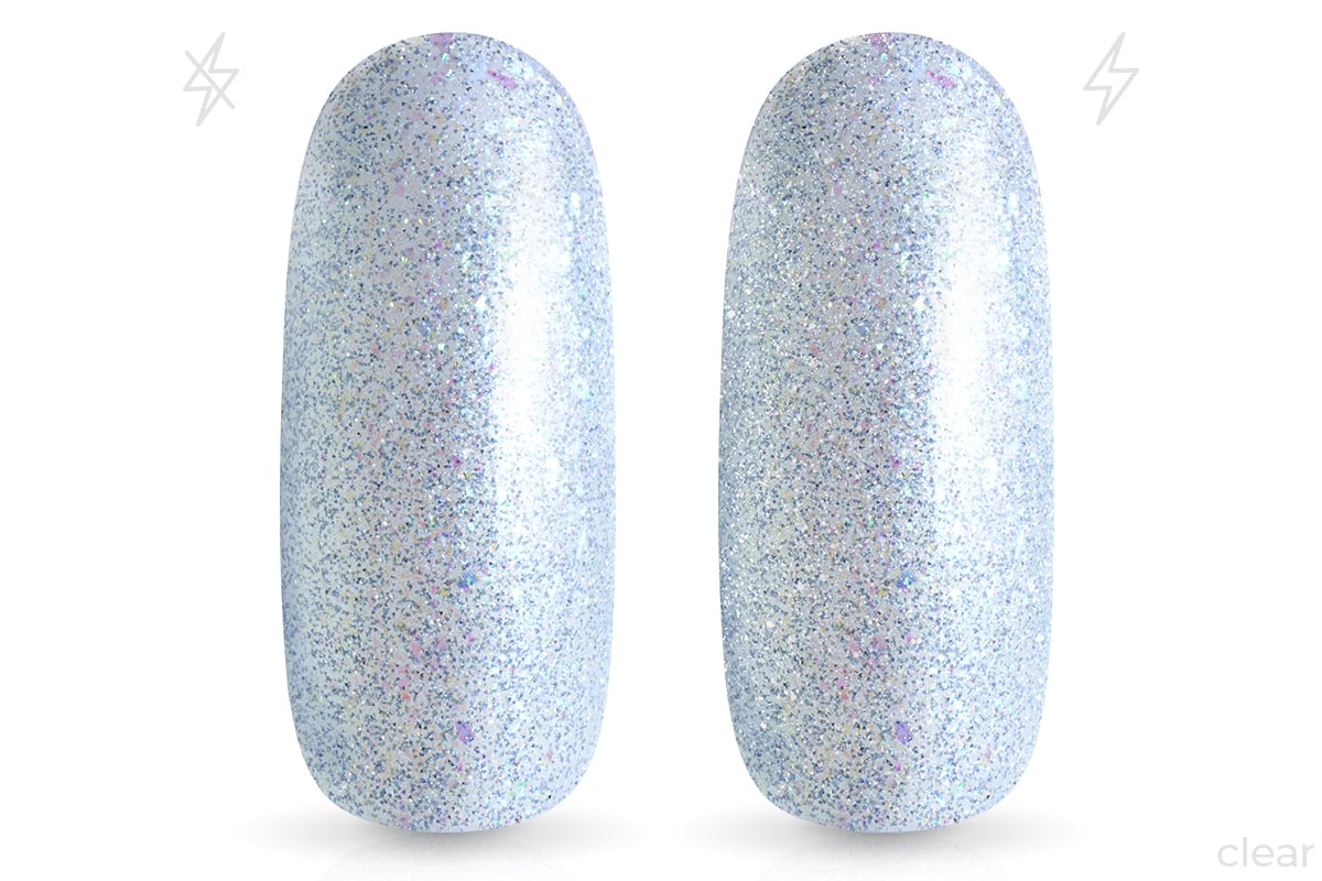 Jolifin LAVENI Shellac - FlashOn blue frozen Flakes 10ml