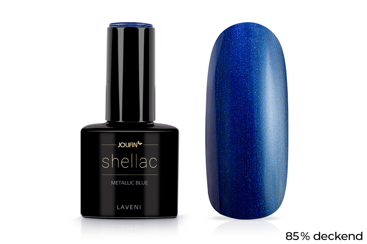 Jolifin LAVENI Shellac - metallic blue 10ml