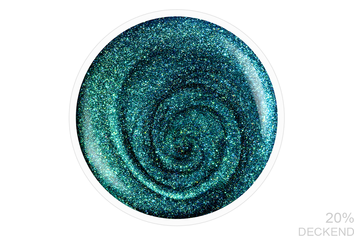 Jolifin LAVENI Shellac - Extreme Cat-Eye galaxy blue 10ml