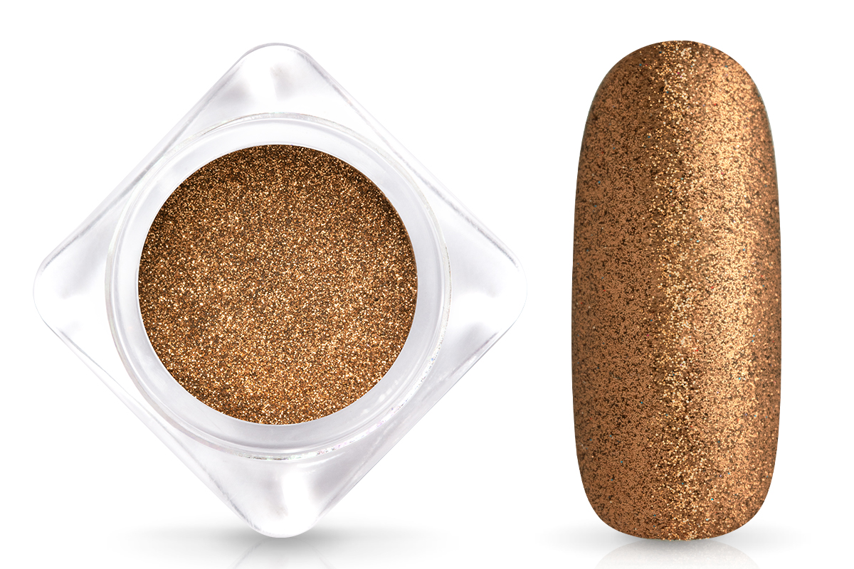 Jolifin Glitterpuder - glossy bronce