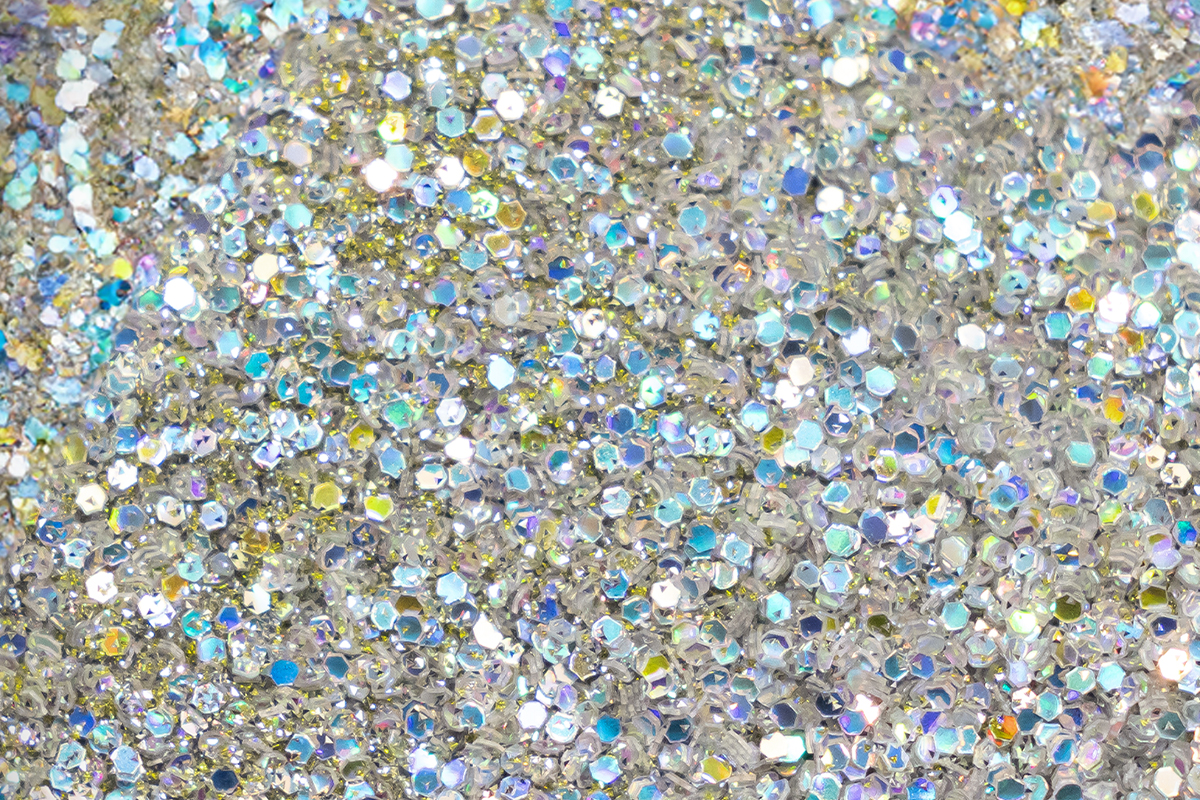 Jolifin LAVENI FlashOn glitter powder - silver moonlight