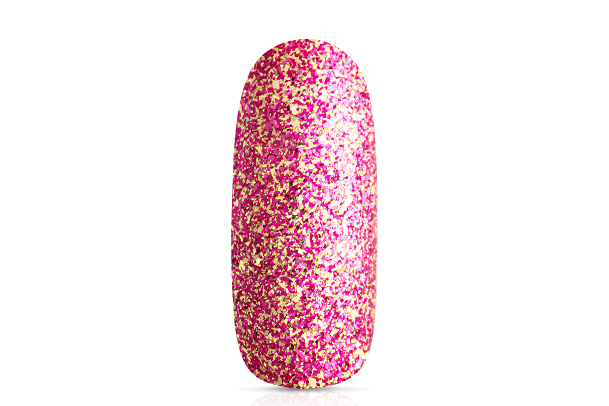 Jolifin Glitterpowder - pink & gold micro flakes