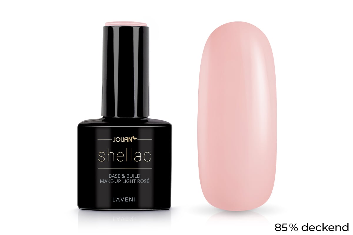 Jolifin LAVENI Shellac - Base & Build make-up light rosé 10ml