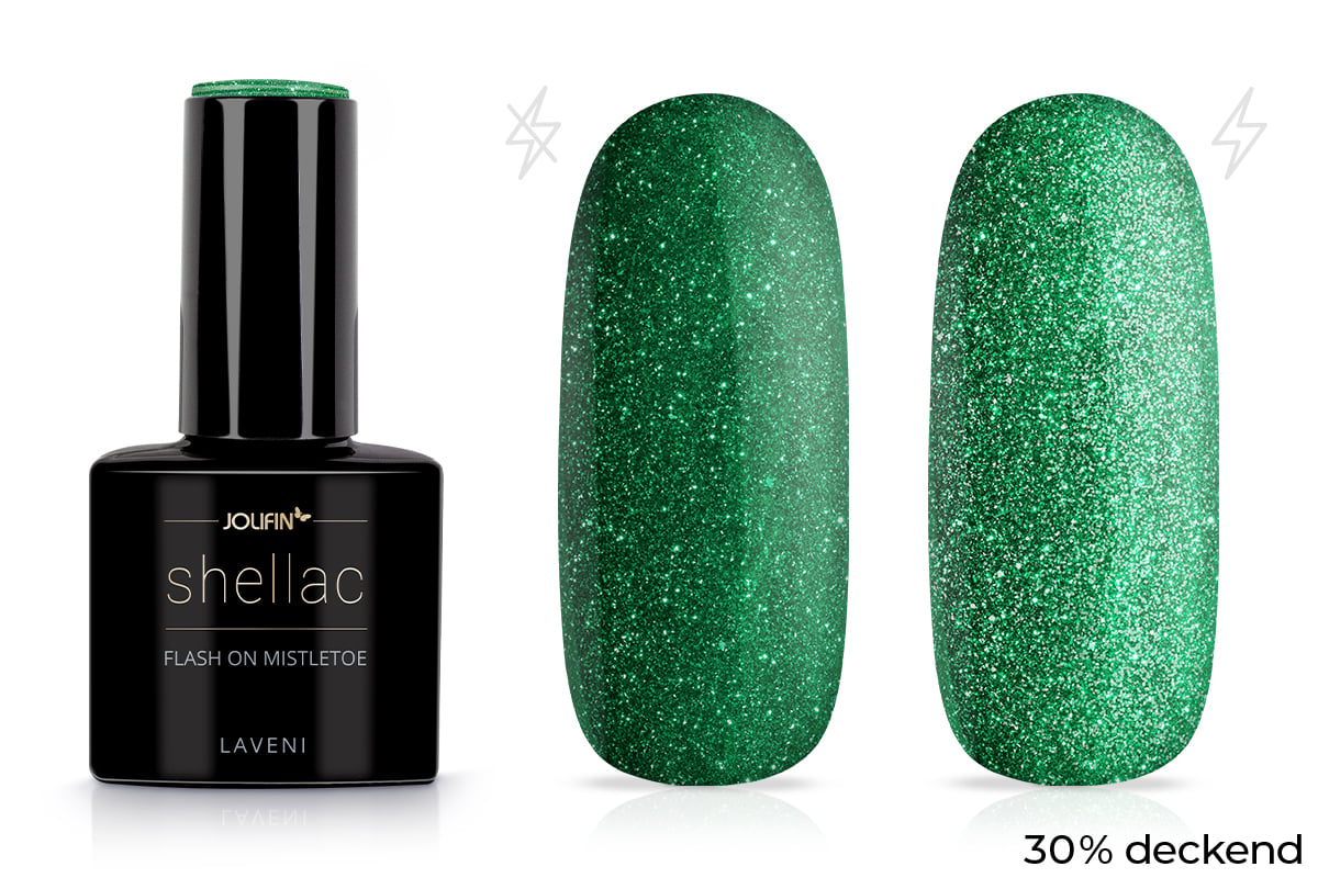 Jolifin LAVENI Shellac - FlashOn mistletoe 10ml