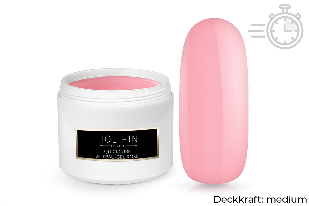 Jolifin LAVENI Refill - QuickCure Aufbau-Gel rosé 250ml