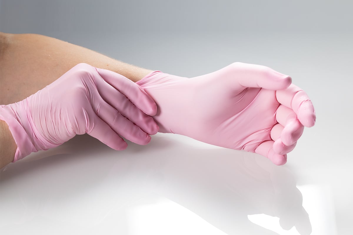 Jolifin Nitrile Gloves Pink Size M