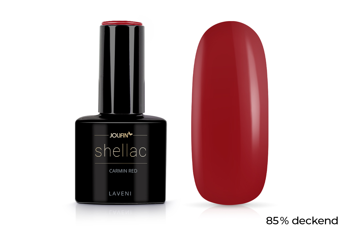 Jolifin LAVENI Shellac - carmin red 10ml