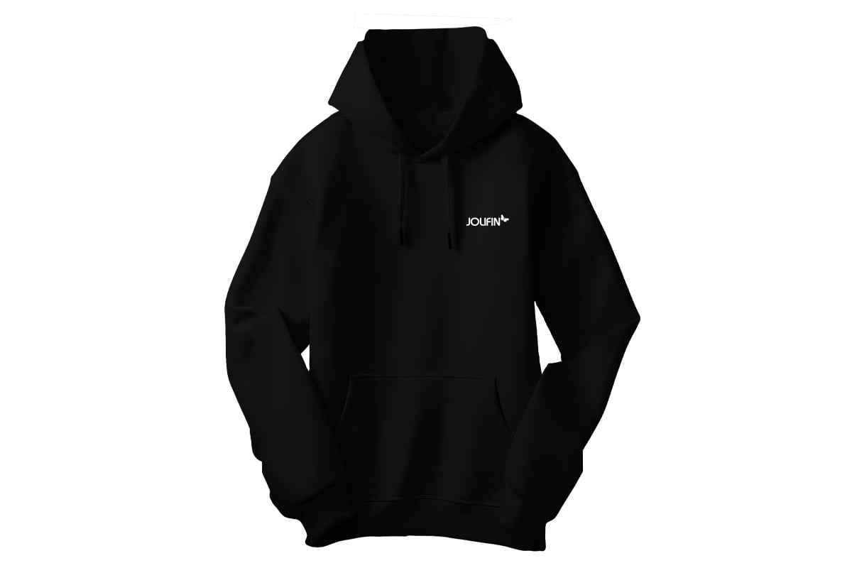 Jolifin Pullover Hoodie Black - Size M