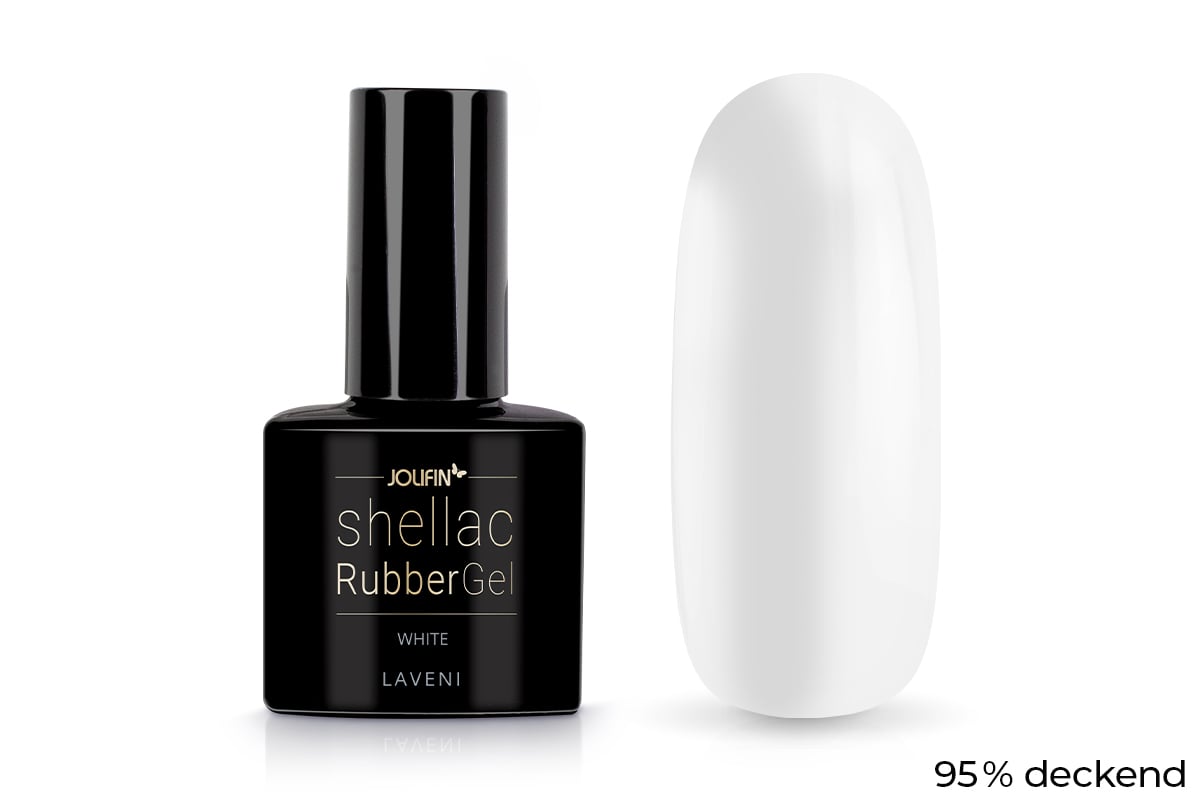 Jolifin LAVENI Shellac RubberBase - white 10ml