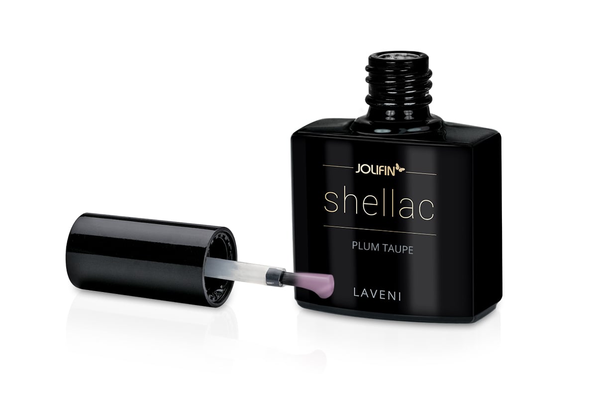 Jolifin LAVENI Shellac - plum taupe 10ml