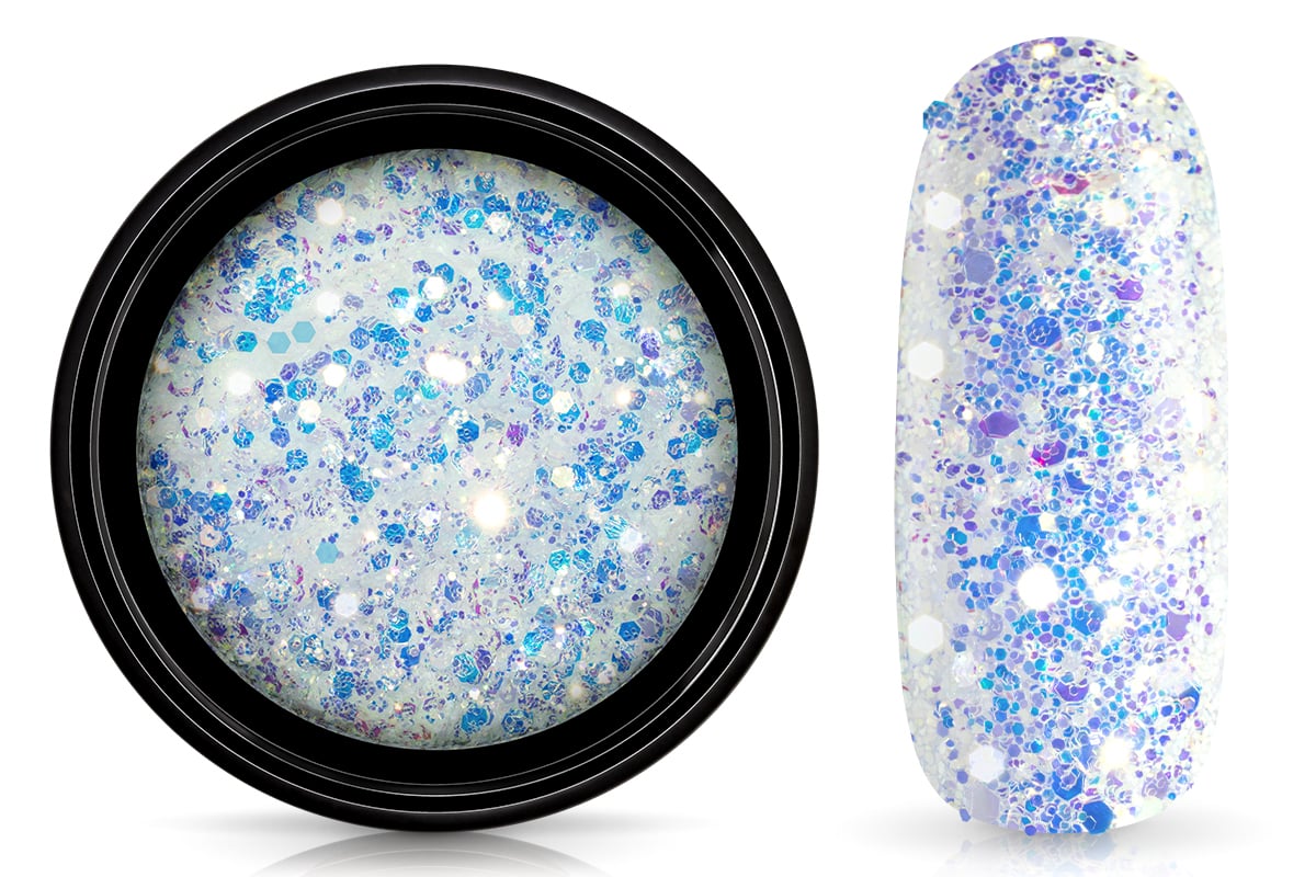 Jolifin LAVENI Glitterpuder - white dream