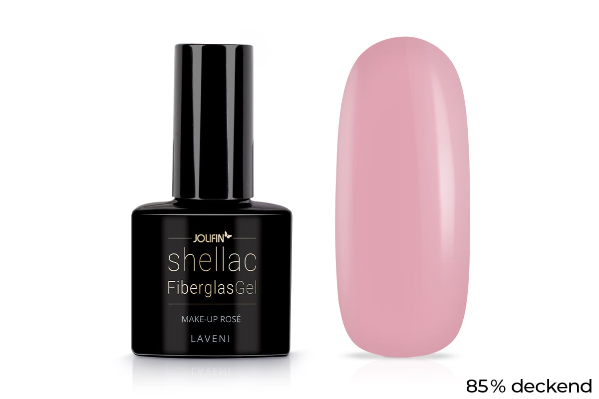 Jolifin LAVENI Shellac FiberglasGel - make-up rosé 10ml