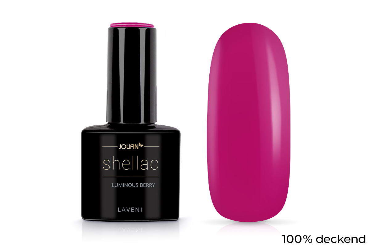 Jolifin LAVENI Shellac - luminous berry 10ml