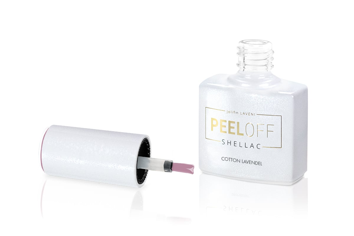 Jolifin LAVENI Shellac PeelOff - cotton lavender 10ml