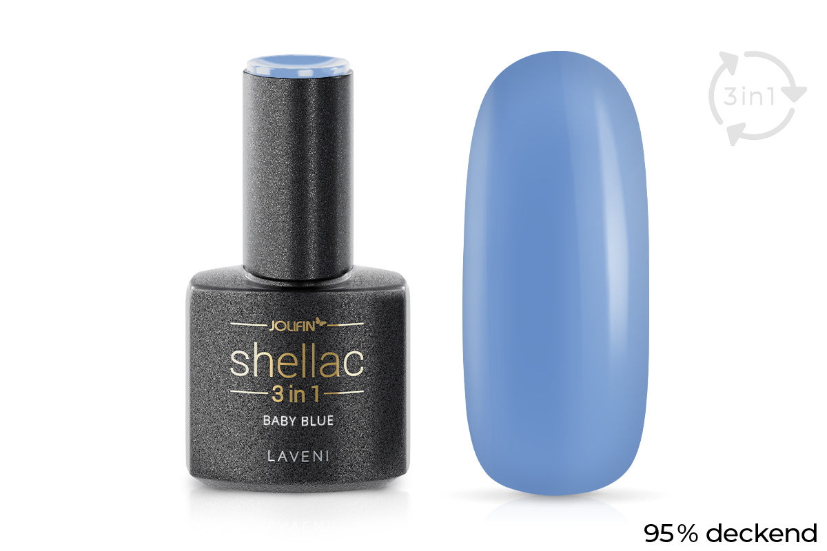 Jolifin LAVENI 3in1 Shellac - baby blue10ml