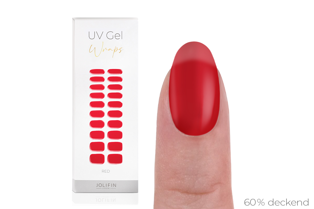 Jolifin LAVENI UV Gel-Wraps - red