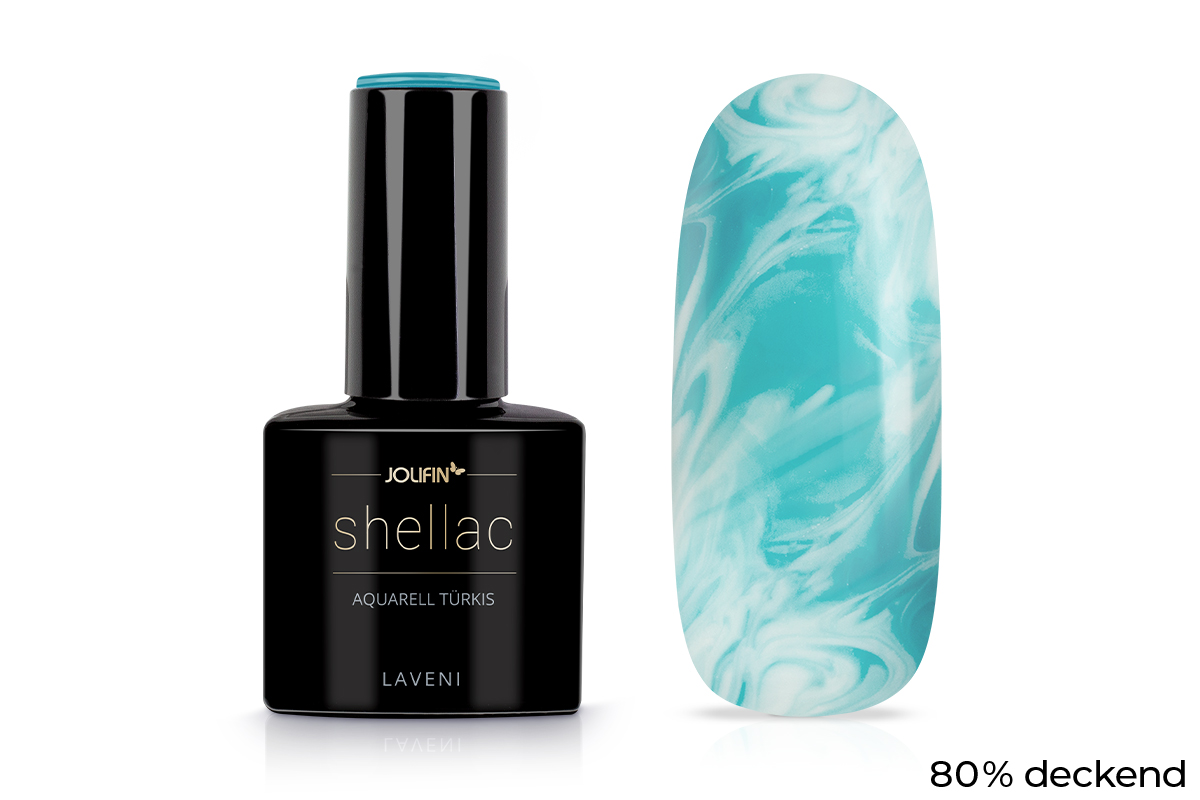 Jolifin LAVENI Shellac Watercolour - turquoise 10ml