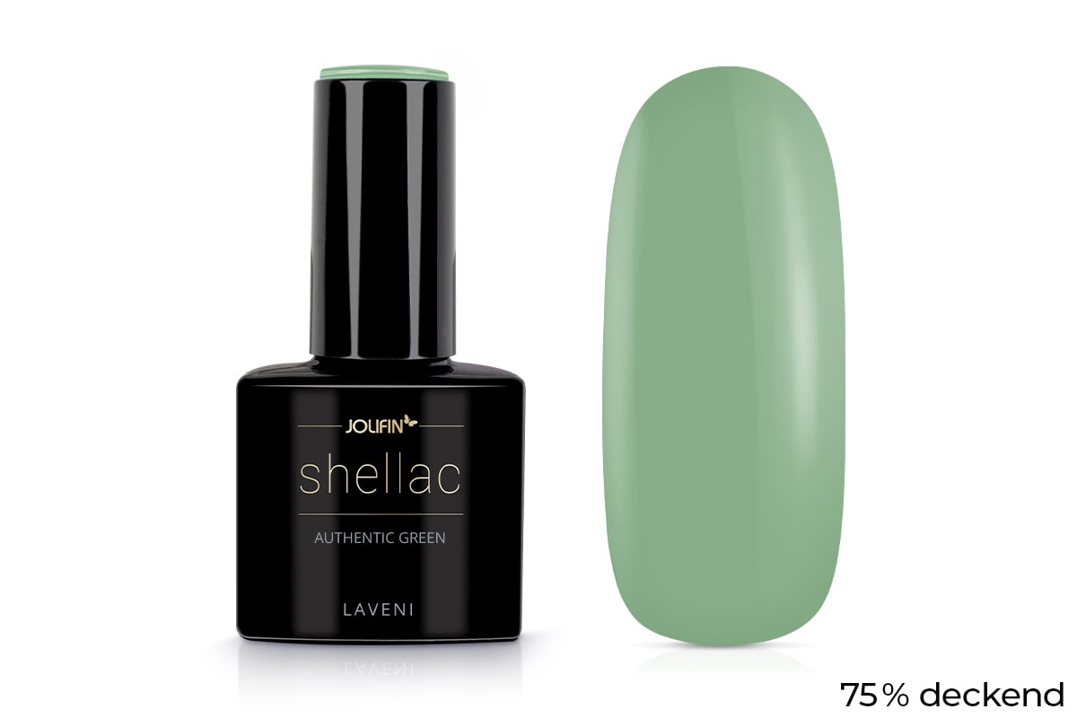 Jolifin LAVENI Shellac - authentic green 10ml