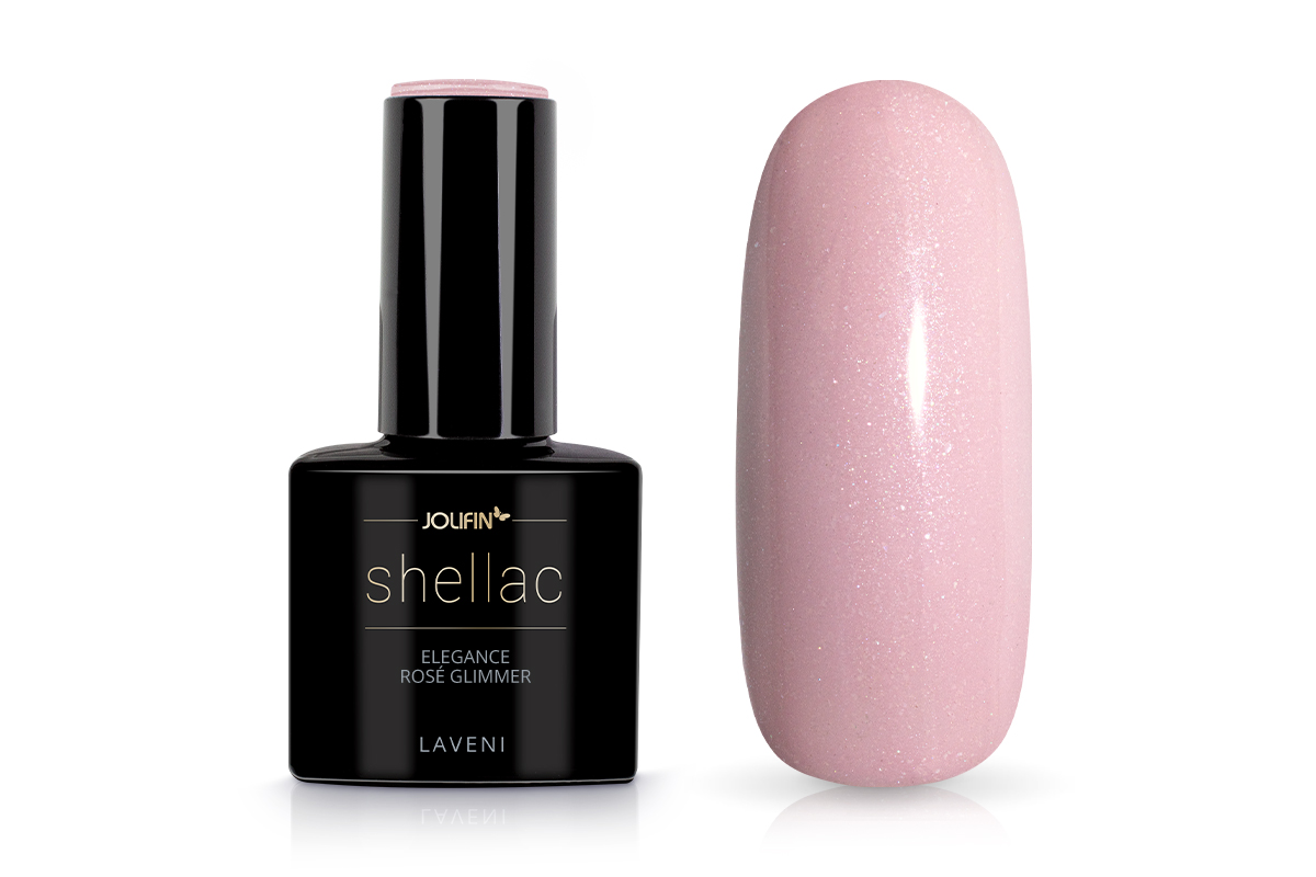 Jolifin LAVENI Shellac - elegance rosé Glimmer 10ml