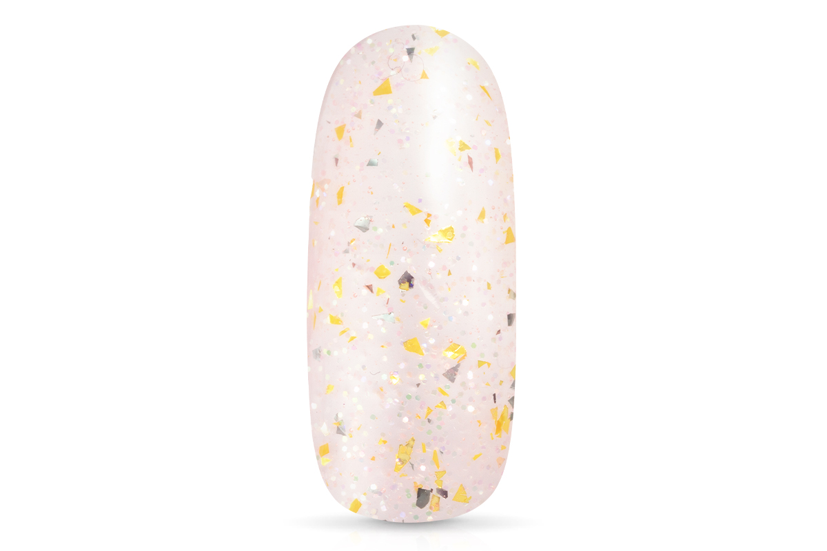 Jolifin LAVENI 3in1 Shellac - peach tea Glitter 10ml