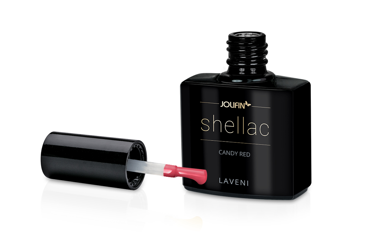 Jolifin LAVENI Shellac - candy red 10ml