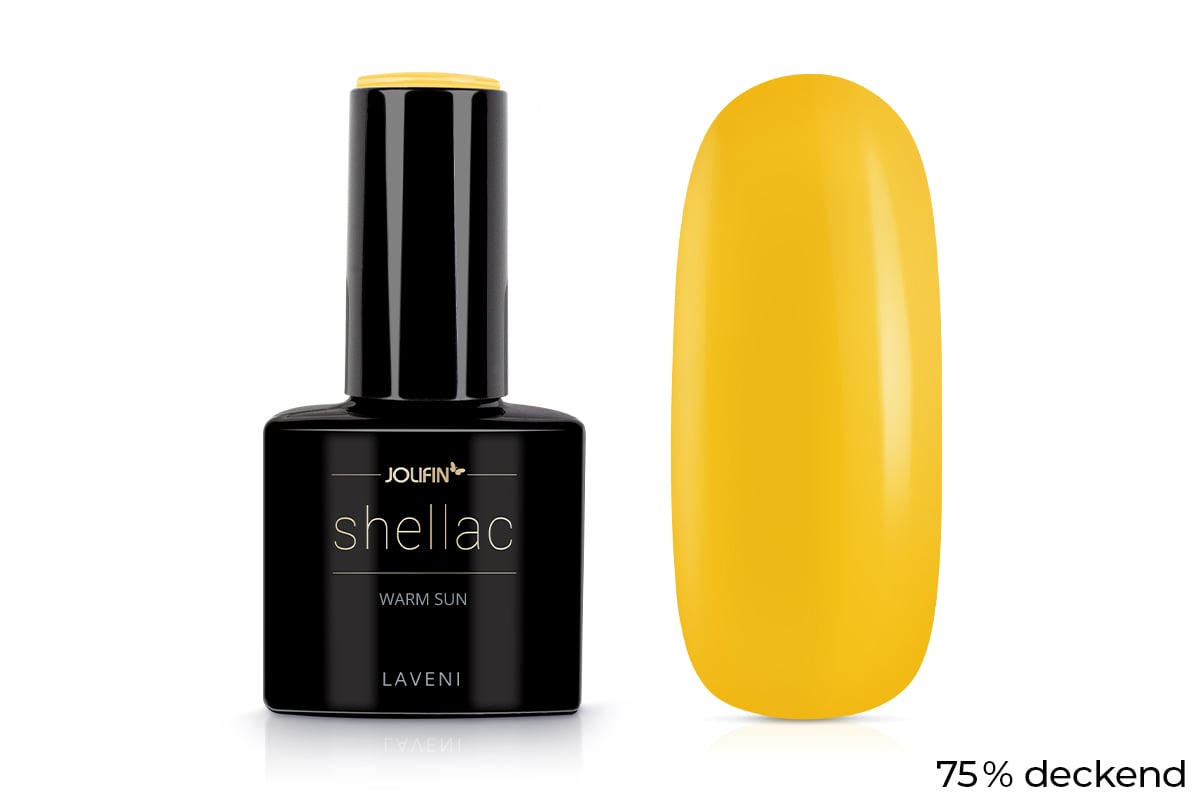 Jolifin LAVENI Shellac - warm sun 10ml