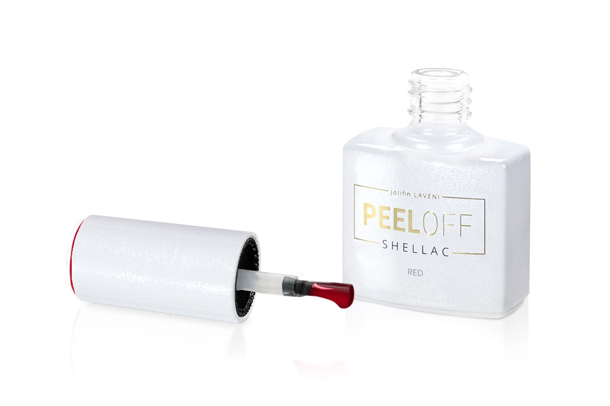 Jolifin LAVENI Shellac PeelOff - red 10ml