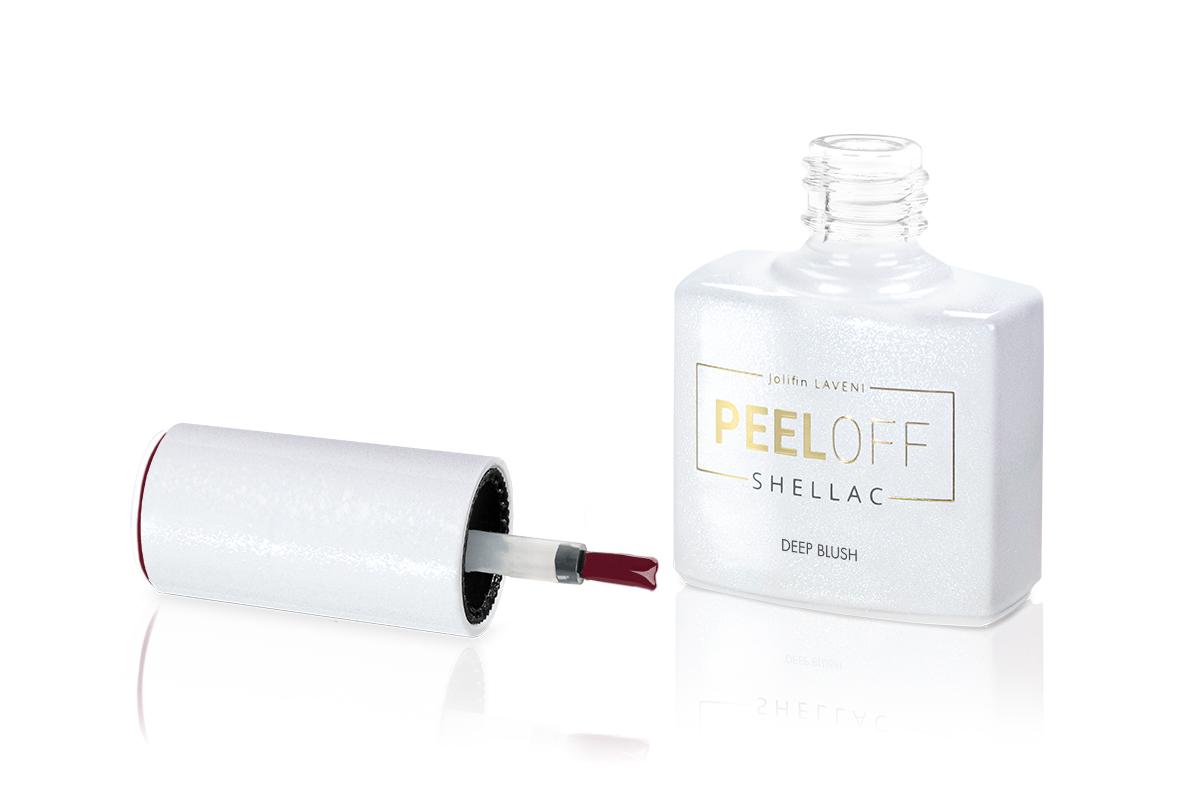 Jolifin LAVENI Shellac PeelOff - deep blush 10ml