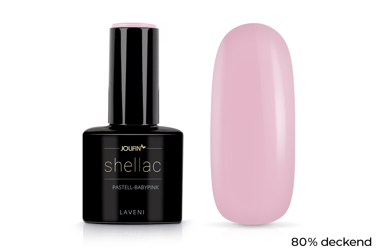 Jolifin LAVENI Shellac - pastel baby pink 10ml 