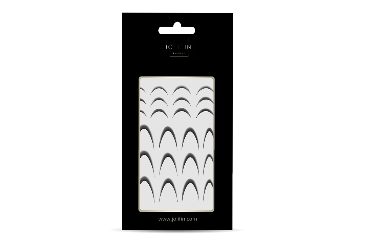 Jolifin LAVENI XL Sticker - Ombre French black