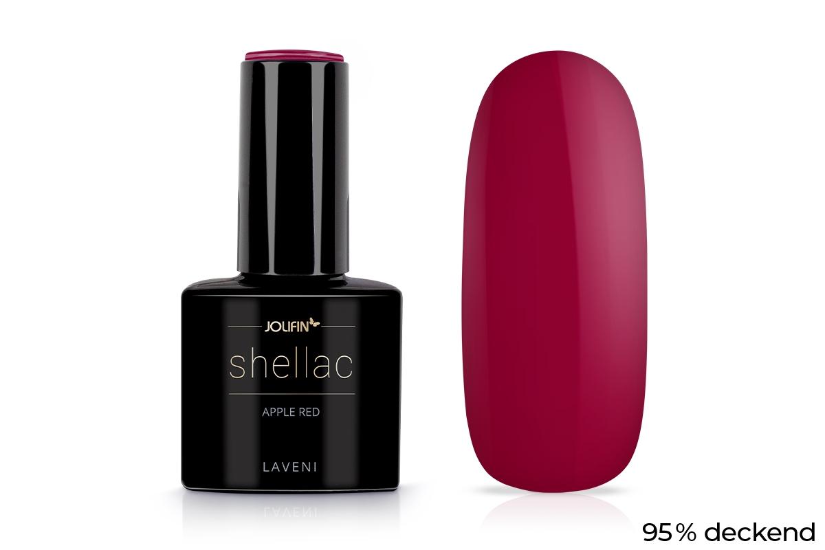 Jolifin LAVENI Shellac - apple red 10ml