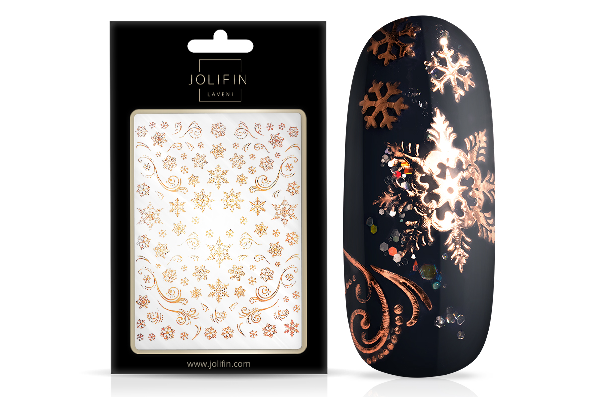 Jolifin LAVENI XL Sticker - rosé-gold christmas Nr. 2