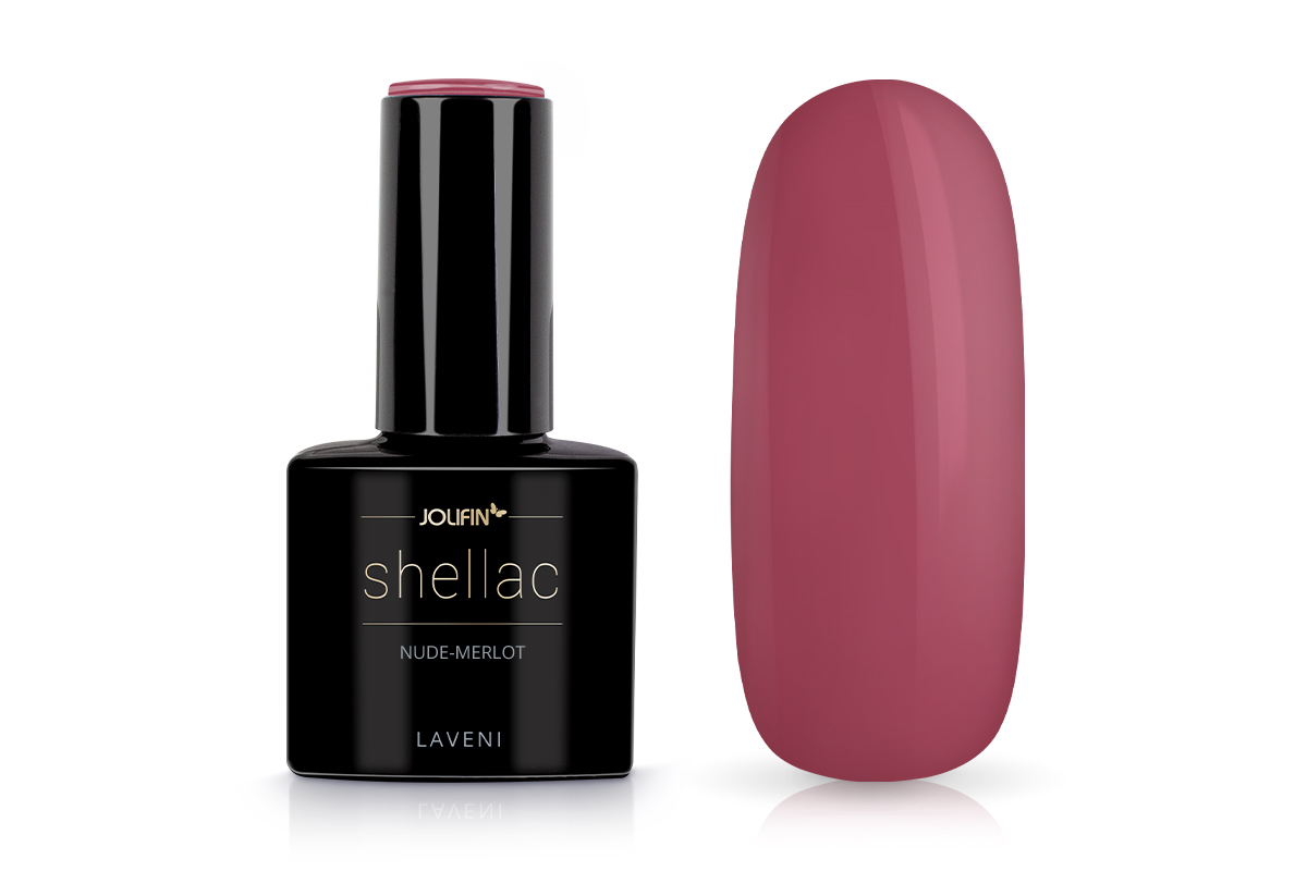 Jolifin LAVENI Shellac - nude-merlot 10ml