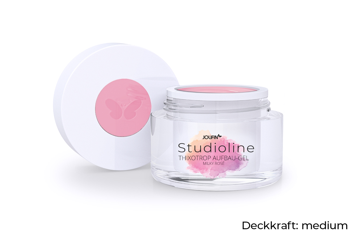 Jolifin Studioline - Thixotrop Aufbau-Gel milky rosé 5ml