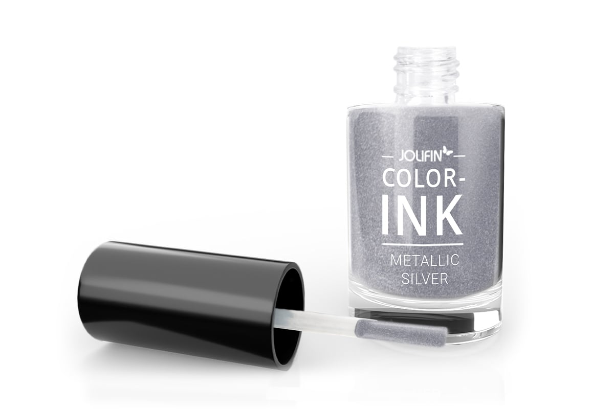Jolifin Color-Ink - metallic silver 5ml
